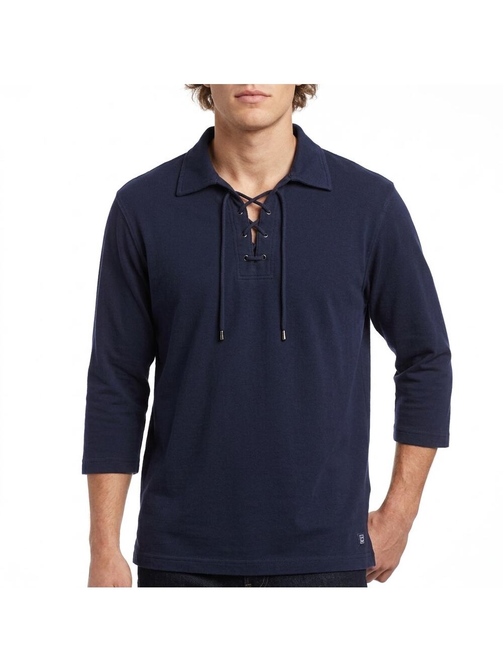 CHAPS EST. 1978 Blue Pullover Polo Men Knit Size L